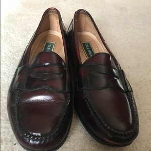 Cole Haan burgundy brown penny loafer 12D